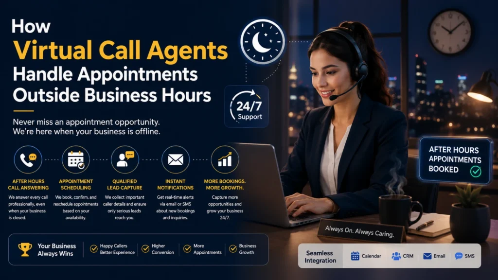 Virtual call agents handle appointments