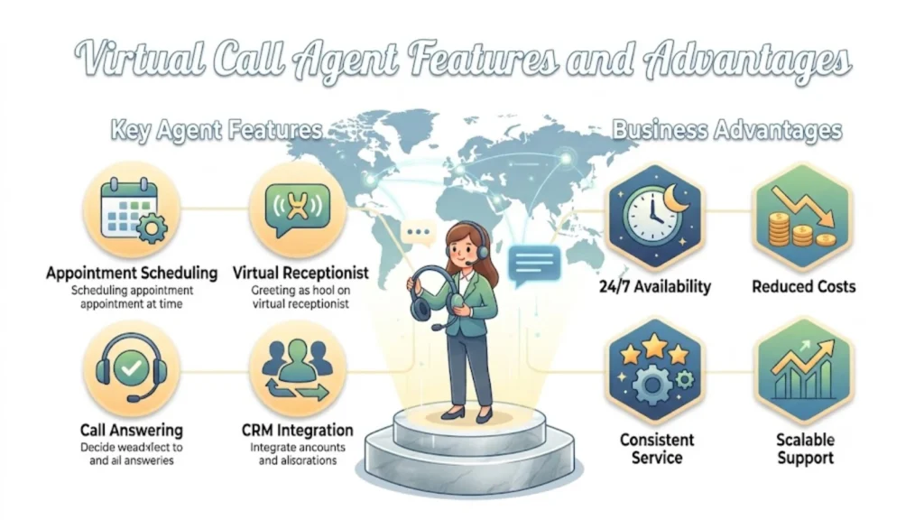 virtual call agent features